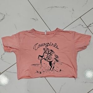 Cowgirls Womens Pink T-Shirt